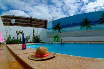 Villa con piscina privada en Playa Blanca